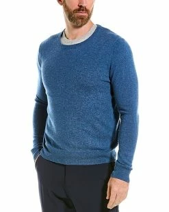 Phenix Cashmere Crew Sweater Men Blue