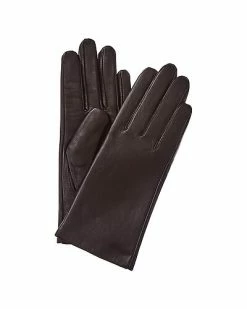 Phenix Cashmere-Lined Leather Gloves Women