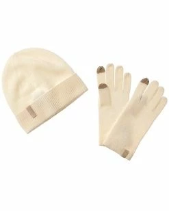 Phenix 2pc Cashmere Gloves & Hat Set Women
