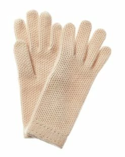 Phenix Honeycomb Knit Cashmere Gloves Women