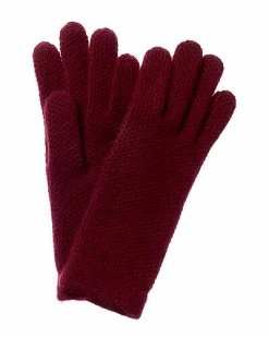 Phenix Honeycomb Knit Cashmere Gloves Women