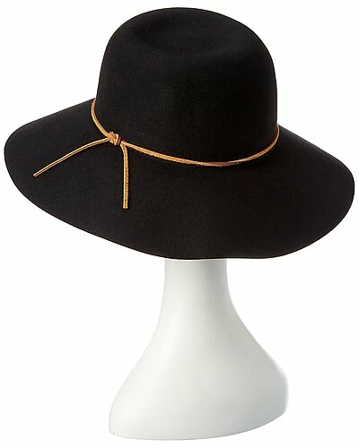 Phenix Round Crown Floppy Wool & Leather Hat Women 4 Phenix Round Crown Floppy Wool & Leather Hat Women - Image 2