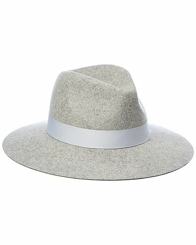 Phenix Wide Brim Wool Fedora Women Navy 9 Phenix Wide Brim Wool Fedora Women Navy - Image 7