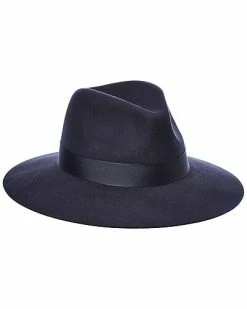 Phenix Wide Brim Wool Fedora Women Navy 21 Phenix Wide Brim Wool Fedora Women Navy -Apadana store online 1171361505 RLLD navy 1