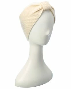 Phenix Ribbed Bow Cashmere Headband Women