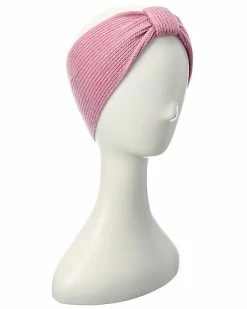 Phenix Ribbed Bow Cashmere Headband Women