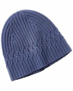 Phenix Ribbed Cable Cashmere Beanie Women