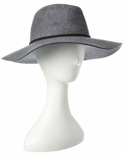 Phenix Wide-Brimmed Wool & Leather Fedora Women