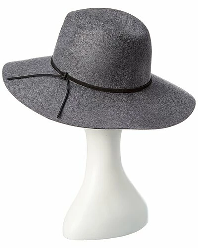 Phenix Wide-Brimmed Wool & Leather Fedora Women 4 Phenix Wide-Brimmed Wool & Leather Fedora Women - Image 2