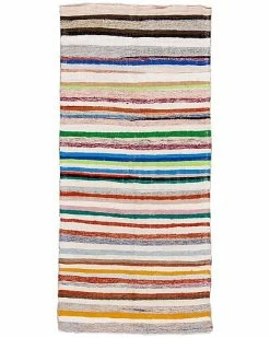 Apadana Mid-20th Century Kilim Hand-Woven Wool Rug Home