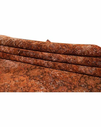 Apadana Vintage Overdyed Hand-Knotted Wool Rug Home 4 Apadana Vintage Overdyed Hand-Knotted Wool Rug Home - Image 2