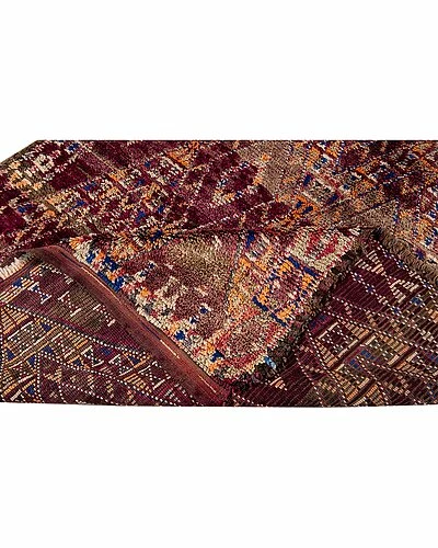 Apadana Mid-20th Century Geometric Hand-Knotted Wool Rug Home 4 Apadana Mid-20th Century Geometric Hand-Knotted Wool Rug Home - Image 2