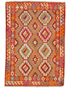 Apadana Modern Geometric Flatweave Wool Rug Home