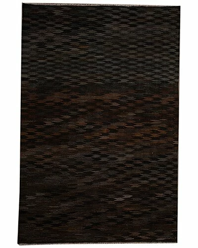 Apadana Modern Geometric Flatweave Black Wool Rug Home 3 Apadana Modern Geometric Flatweave Black Wool Rug Home