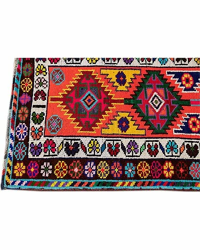 Apadana Vintage Turkish Hand-Knotted Wool Rug Home 4 Apadana Vintage Turkish Hand-Knotted Wool Rug Home - Image 2
