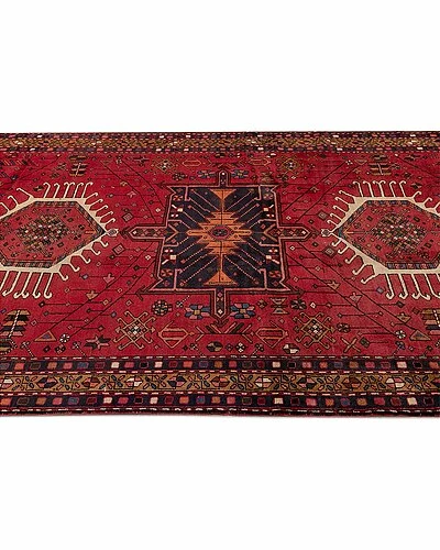 Apadana Vintage Persian Hand-Knotted Wool Rug Home 5 Apadana Vintage Persian Hand-Knotted Wool Rug Home - Image 3