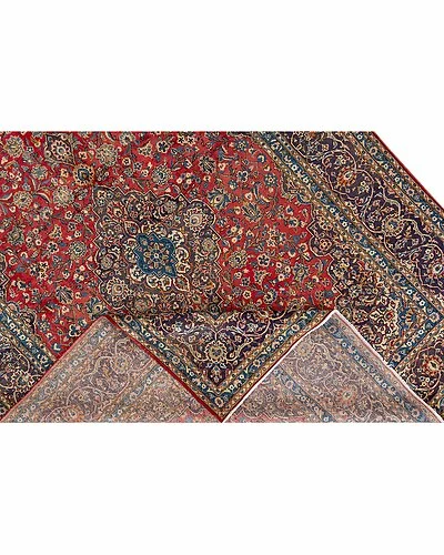 Apadana Vintage Persian Hand-Knotted Wool Rug Home 4 Apadana Vintage Persian Hand-Knotted Wool Rug Home - Image 2
