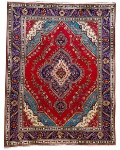 Apadana Vintage Persian Hand-Knotted Wool Rug Home