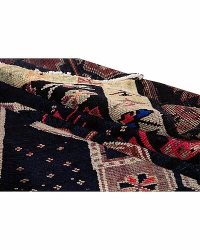 Apadana Mid-20th Century Azeri Hand-Knotted Wool Rug Home 4 Apadana Mid-20th Century Azeri Hand-Knotted Wool Rug Home - Image 2