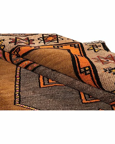 Apadana Mid-20th Century Azeri Hand-Knotted Wool Rug Home 4 Apadana Mid-20th Century Azeri Hand-Knotted Wool Rug Home - Image 2