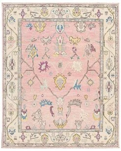 Apadana 21st Century Oushak Hand-Knotted Wool Rug Home