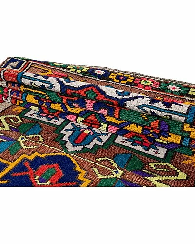 Apadana Mid-20th Century Turkish Hand-Knotted Wool Rug Home 4 Apadana Mid-20th Century Turkish Hand-Knotted Wool Rug Home - Image 2