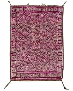 Apadana Mid-20th Century Moroccan Hand-Knotted Wool Rug Home