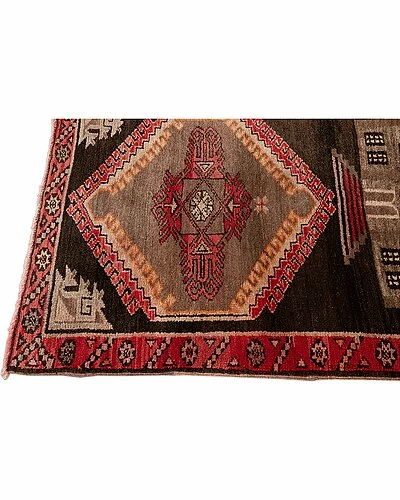 Apadana Vintage Turkish Hand-Knotted Wool Rug Home 5 Apadana Vintage Turkish Hand-Knotted Wool Rug Home - Image 3
