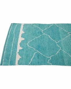 Apadana Modern Moroccan Hand-Knotted Aqua Wool Rug Home -Apadana store online 3050332667 RLLD 3