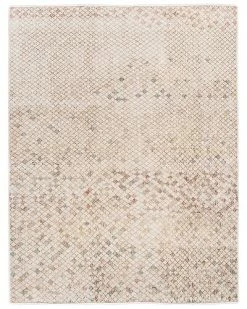 Apadana Mid-20th Century Geometric Hand-Knotted Wool Rug Home