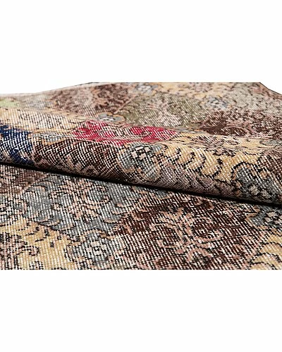 Apadana Mid-20th Century Geometric Hand-Knotted Wool Rug Home 4 Apadana Mid-20th Century Geometric Hand-Knotted Wool Rug Home - Image 2