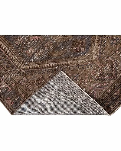 Apadana Vintage Distressed Hand-Knotted Wool Rug Home 4 Apadana Vintage Distressed Hand-Knotted Wool Rug Home - Image 2