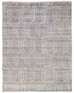 Apadana Modern Chevron Hand-Knotted Wool Rug Home