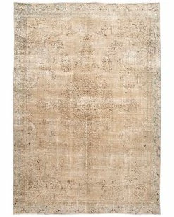 Apadana Mid-20th Century Distressed Hand-Woven Wool Rug Home