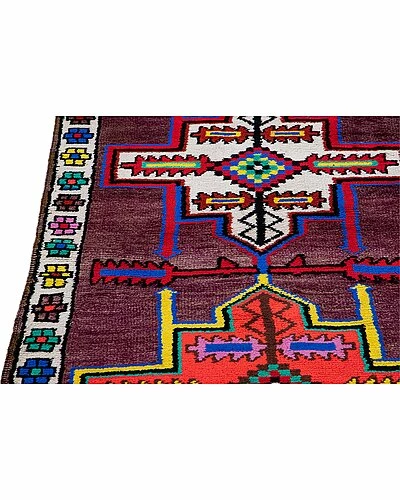 Apadana Vintage Turkish Hand-Knotted Wool Rug Home 4 Apadana Vintage Turkish Hand-Knotted Wool Rug Home - Image 2