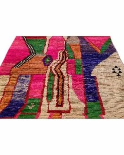 Apadana Vintage Moroccan Hand-Knotted Wool Rug Home 6 Apadana Vintage Moroccan Hand-Knotted Wool Rug Home -Apadana store online 3050416563 RLLD 2