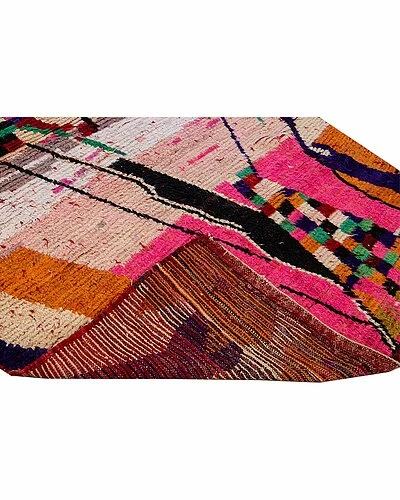Apadana Vintage Moroccan Hand-Knotted Wool Rug Home 4 Apadana Vintage Moroccan Hand-Knotted Wool Rug Home - Image 2