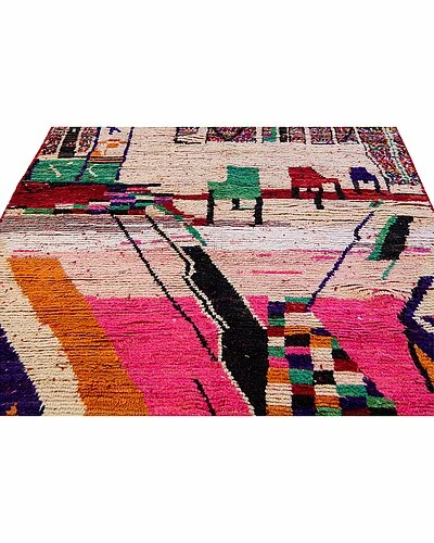 Apadana Vintage Moroccan Hand-Knotted Wool Rug Home 5 Apadana Vintage Moroccan Hand-Knotted Wool Rug Home - Image 3