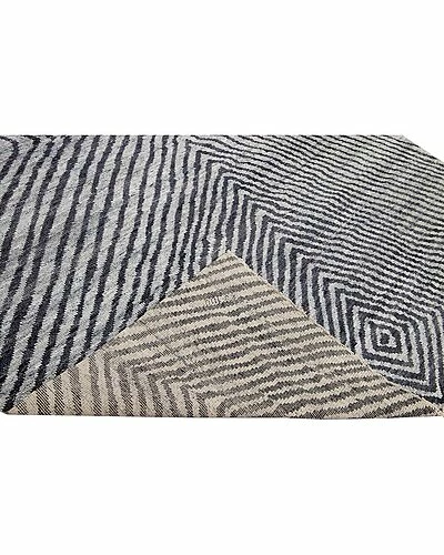 Apadana Modern Abstract Hand-Knotted Wool Rug Home 4 Apadana Modern Abstract Hand-Knotted Wool Rug Home - Image 2