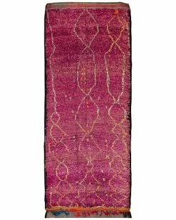 Apadana Mid-20th Century Moroccan Hand-Knotted Wool Rug Home
