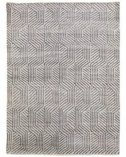 Apadana Modern Chevron Hand-Knotted Wool Rug Home
