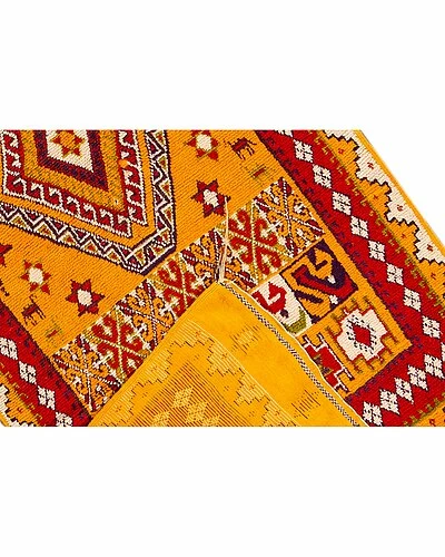 Apadana Mid-20th Century Moroccan Hand-Knotted Wool Rug Home 4 Apadana Mid-20th Century Moroccan Hand-Knotted Wool Rug Home - Image 2