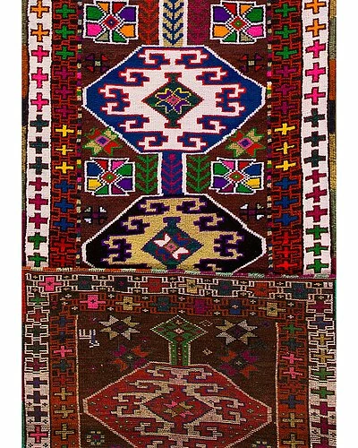 Apadana Vintage Tribal Hand-Knotted Wool Rug Home 4 Apadana Vintage Tribal Hand-Knotted Wool Rug Home - Image 2