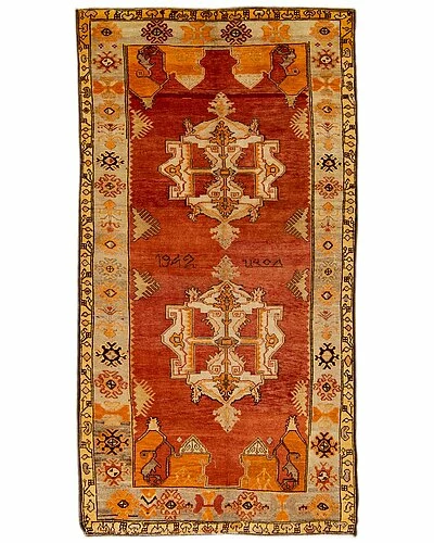Apadana Vintage Medallion Hand-Knotted Wool Rug Home 3 Apadana Vintage Medallion Hand-Knotted Wool Rug Home