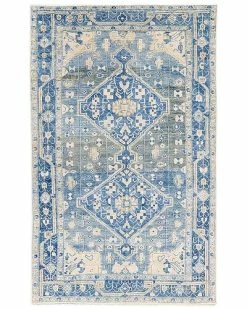 Apadana Antique Geometric Hand-Knotted Wool Rug Home