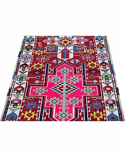 Apadana Vintage Turkish Hand-Knotted Wool Rug Home 5 Apadana Vintage Turkish Hand-Knotted Wool Rug Home - Image 3