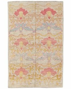 Apadana Modern Floral Hand-Knotted Wool Rug Home